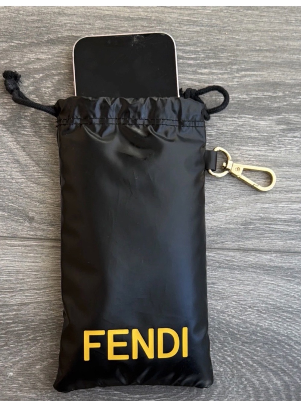 Fendi Gold Logo Keyring